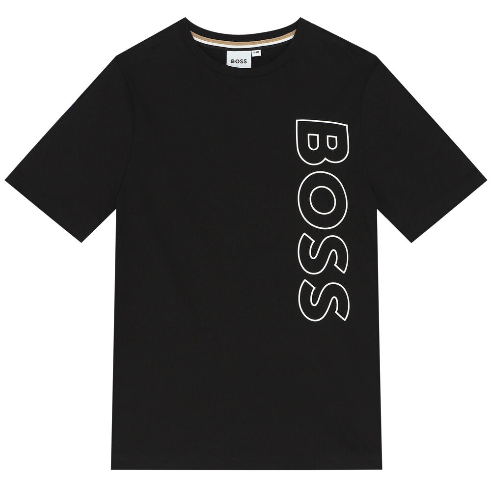 boss-j25o66-09b-Black Logo T-Shirt