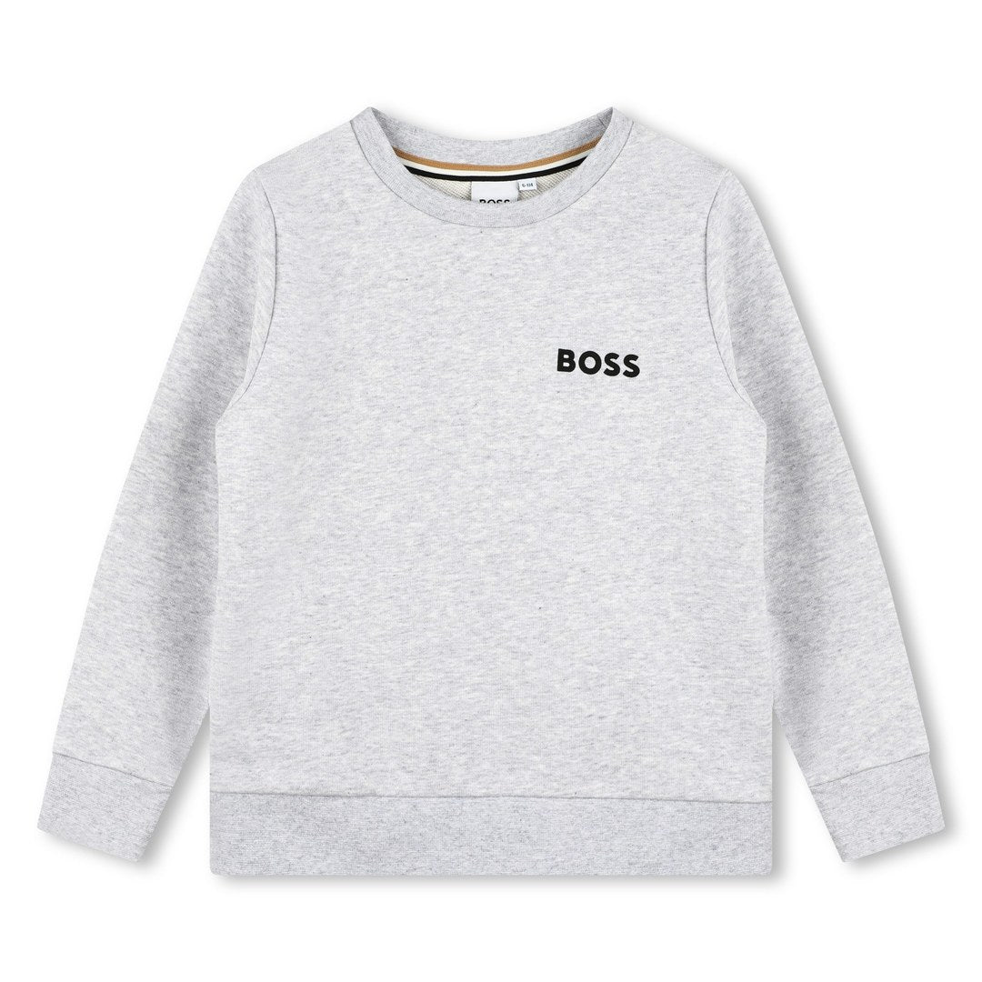 boss-j50713-a32-kb-Gray Logo Sweatshirt