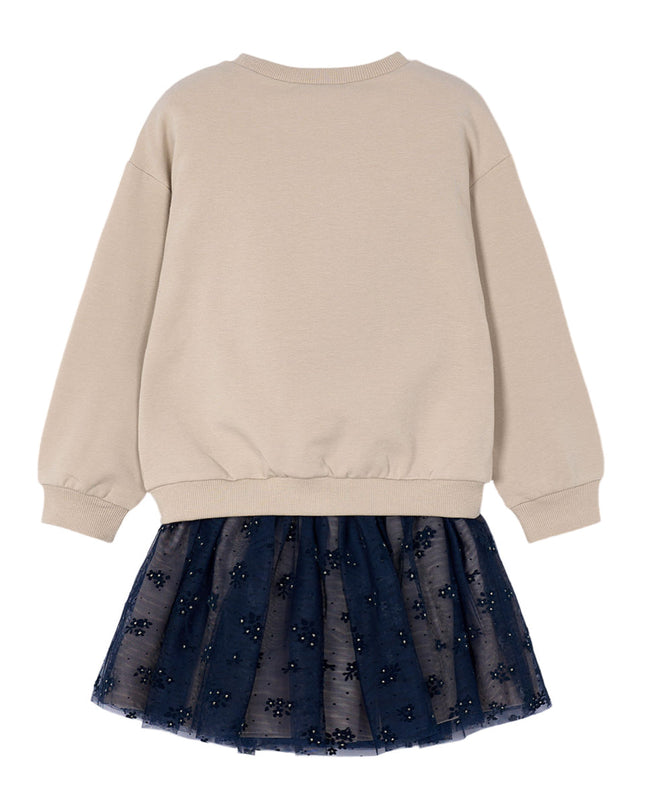 KidsAtelier-mayoral-4936-76-Girl Sweatshirt and Tulle Skirt Set