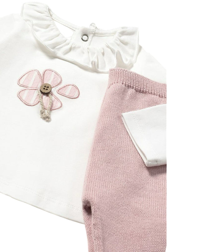 Kids Atelier-Mayoral-Newborn 3-Piece Knit Set