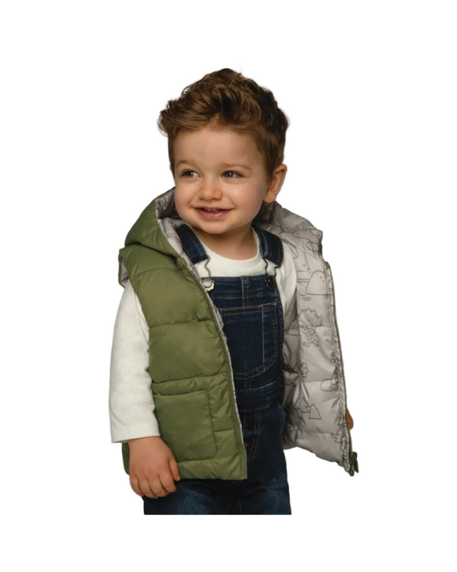 Kids Atelier- Mayoral- Reversible Printed Padded Gilet