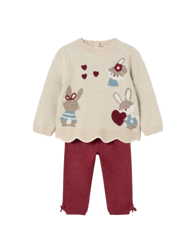 Kids Atelier- Mayoral- Baby Knit Pants and Sweater Set