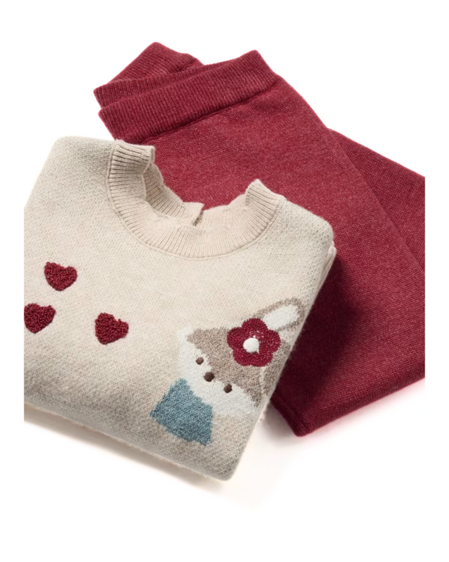Kids Atelier- Mayoral- Baby Knit Pants and Sweater Set
