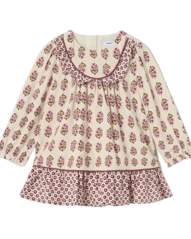 Kids Atelier-Mayoral-Baby Viyella Print Dress