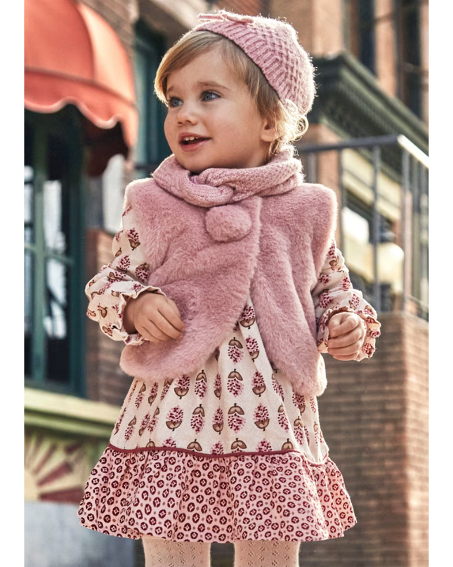 Kids Atelier-Mayoral-Baby Viyella Print Dress