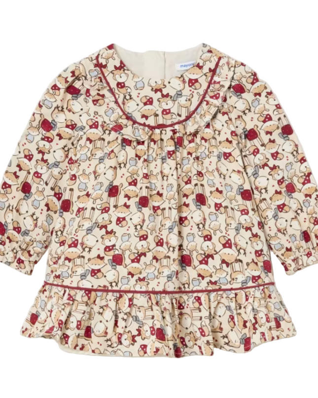 Kids Atelier-Mayoral-Baby Viyella Print Dress