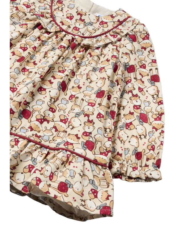 Kids Atelier-Mayoral-Baby Viyella Print Dress