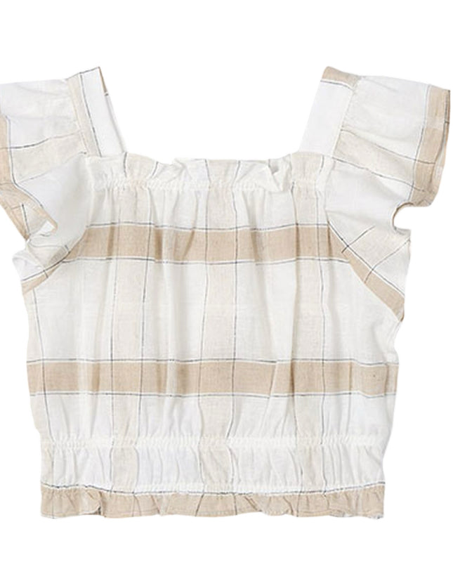 Kids Atelier-Mayoral-Girl Gingham Top