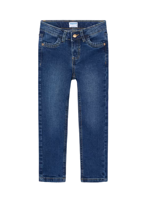 Kids Atelier-Mayoral-Girl Basic Skinny Jeans
