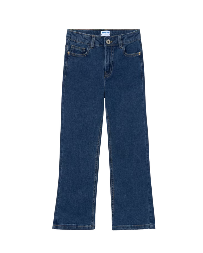 Kids Atelier-Mayoral-Girl Basic Flared Jeans