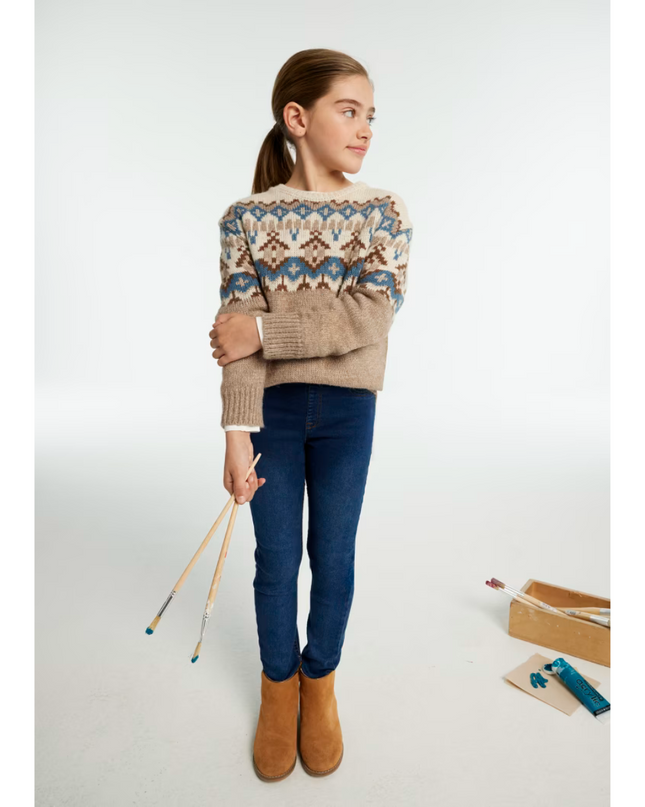 Kids Atelier-Mayoral-Girl Basic Skinny Jeans