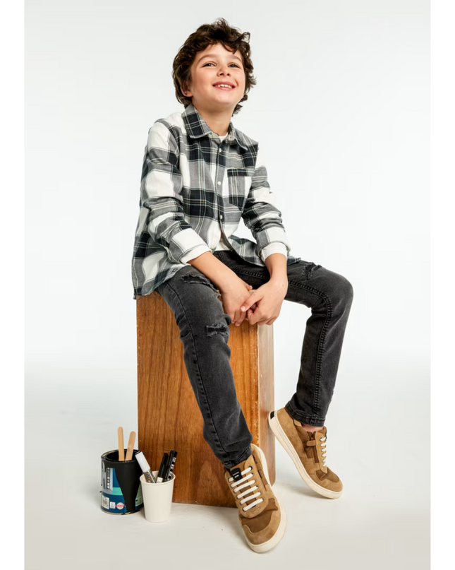 Kids Atelier- Mayoral- Boy Flannel Plaid Shir