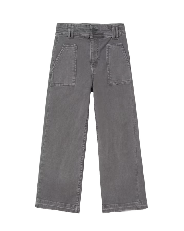 Kids Atelier-Mayoral-Girl Flared Twill Trousers