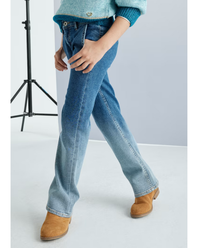 Kids Atelier-Mayoral-Gardient Jeans For Teenage Girls