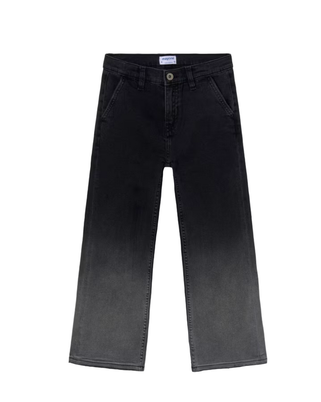 Kids Atelier-Mayoral-Girl Gradient Wide Jeans