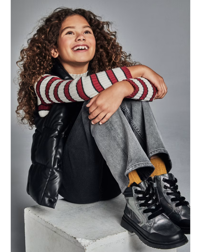 Kids Atelier-Mayoral-Girl Gradient Wide Jeans