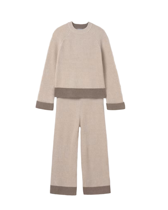 Kids Atelier-Mayoral-Girl Jumper and Trousers Tricot Set