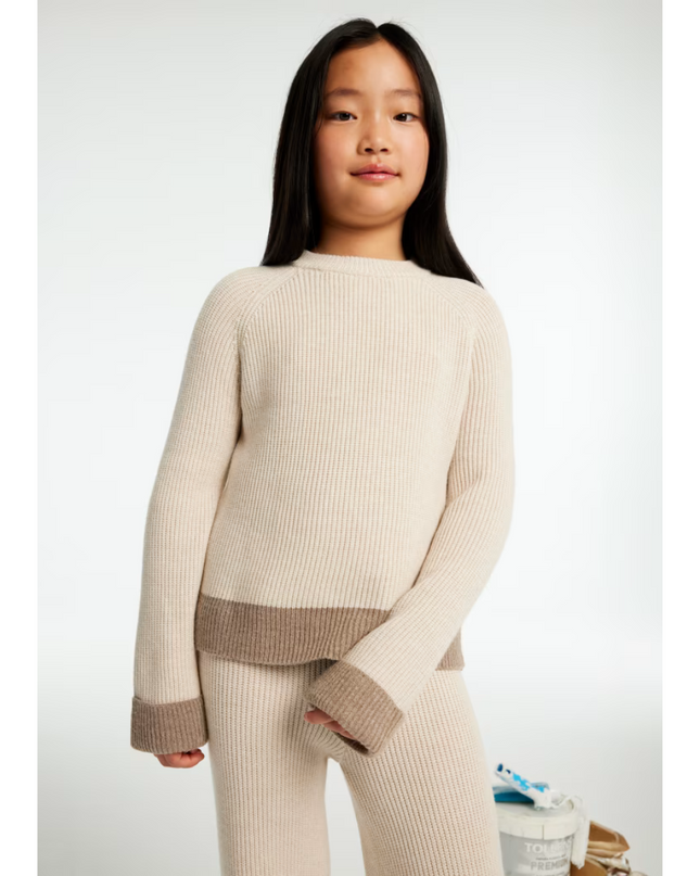Kids Atelier-Mayoral-Girl Jumper and Trousers Tricot Set