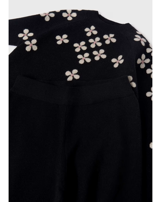 Kids Atelier-Mayoral-Girl Knit Sweater and Pants Set