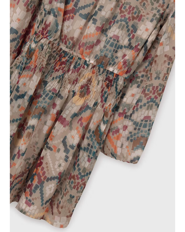 Kids Atelier-Mayoral-Girl Print Dress