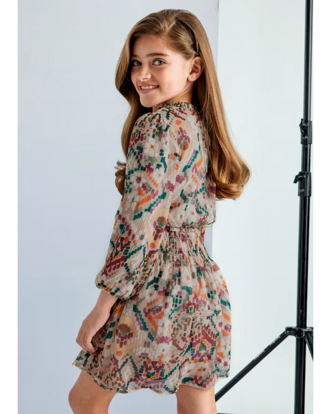 Kids Atelier-Mayoral-Girl Print Dress
