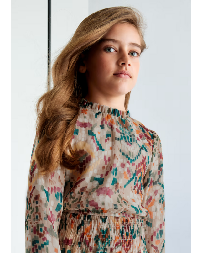 Kids Atelier-Mayoral-Girl Print Dress