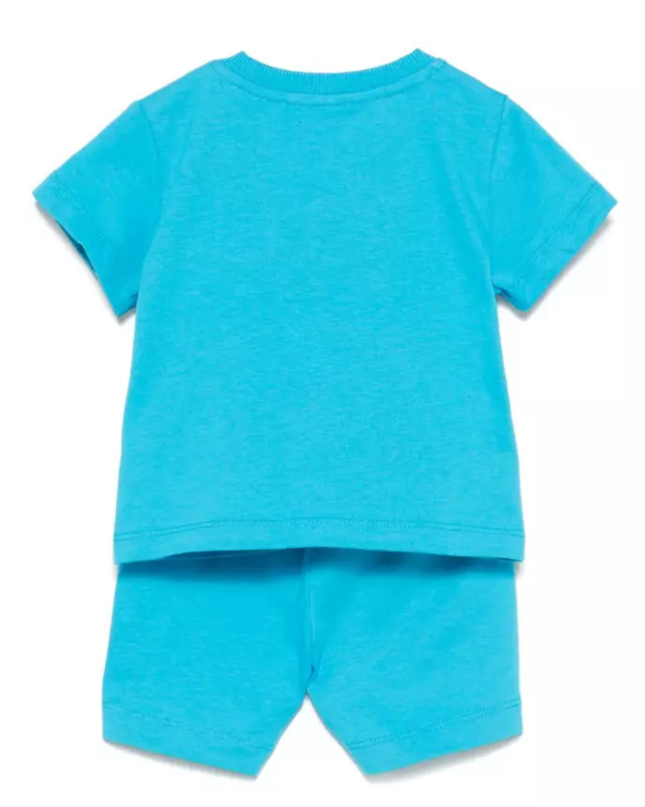 Kids Atelier-Moschino-Ocean Blue Blouse With Shorts