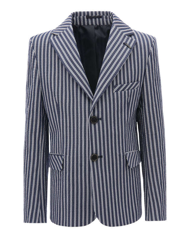 kids-atelier-moustache-Navy Double Striped Blazer