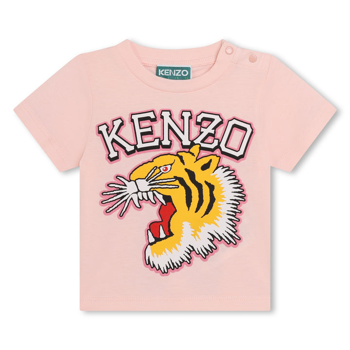 KENZO-K60381-46T-BU-VEILED PINK-SHORT SLEEVES TEE-SHIRT