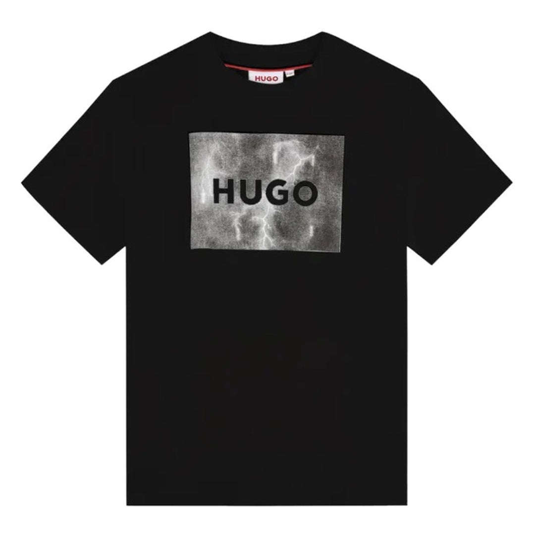 hugo-g00140-09b-kb-Black Logo T-Shirt