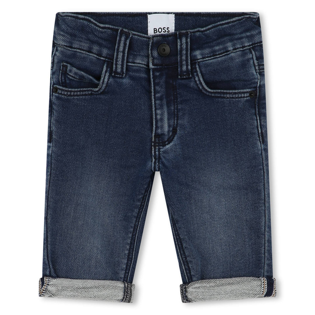 boss-j50585-z07-bb-Blue Denim Shorts