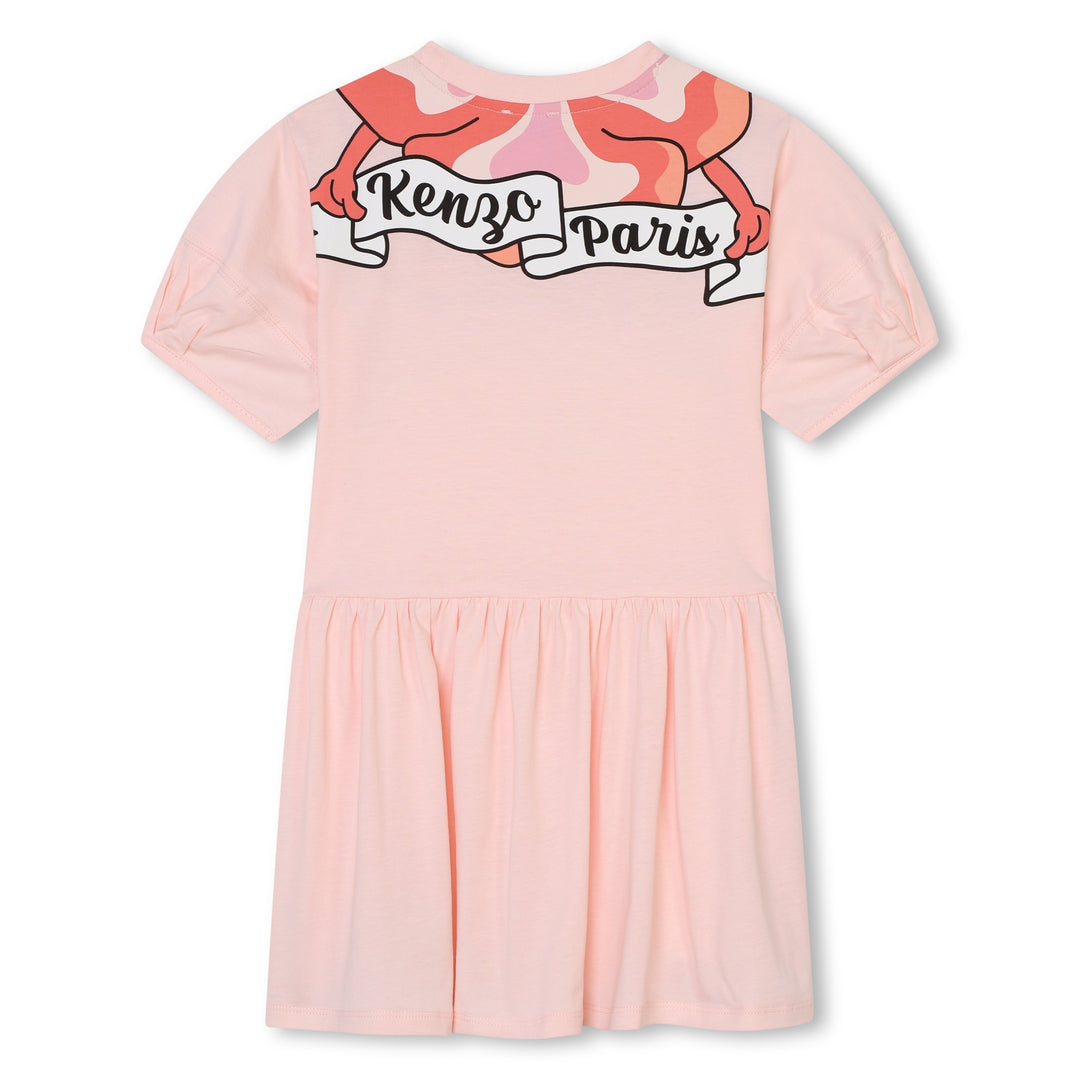 KENZO-K60209-46T-KG-VEILED PINK-DRESS