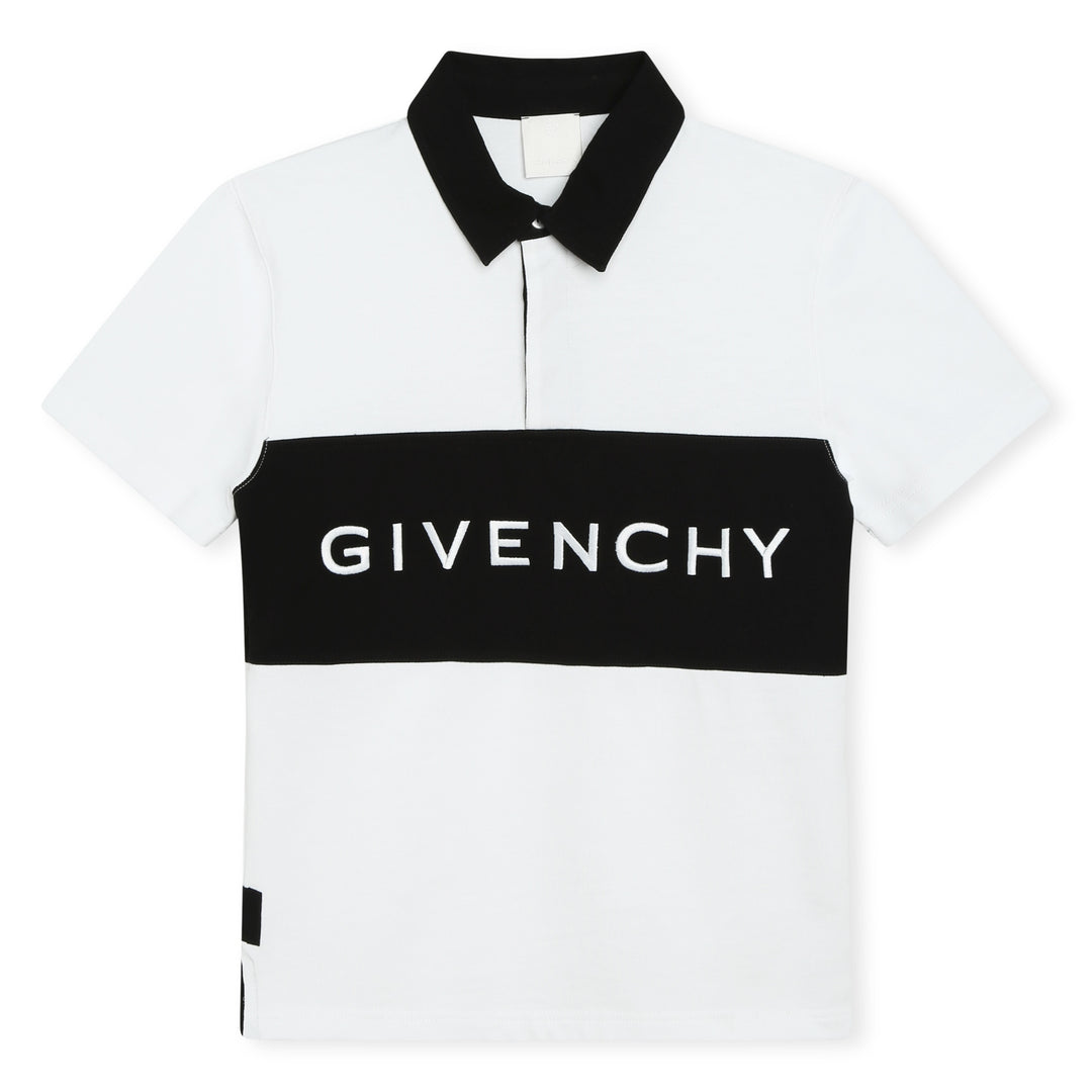 Givenchy-H30130-10P-KB-WHITE-SHORT SLEEVE POLO