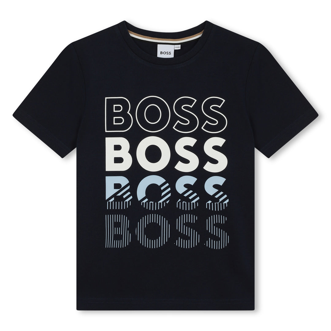 boss-j50775-849-kb-Navy Multiple Logo T-Shirt