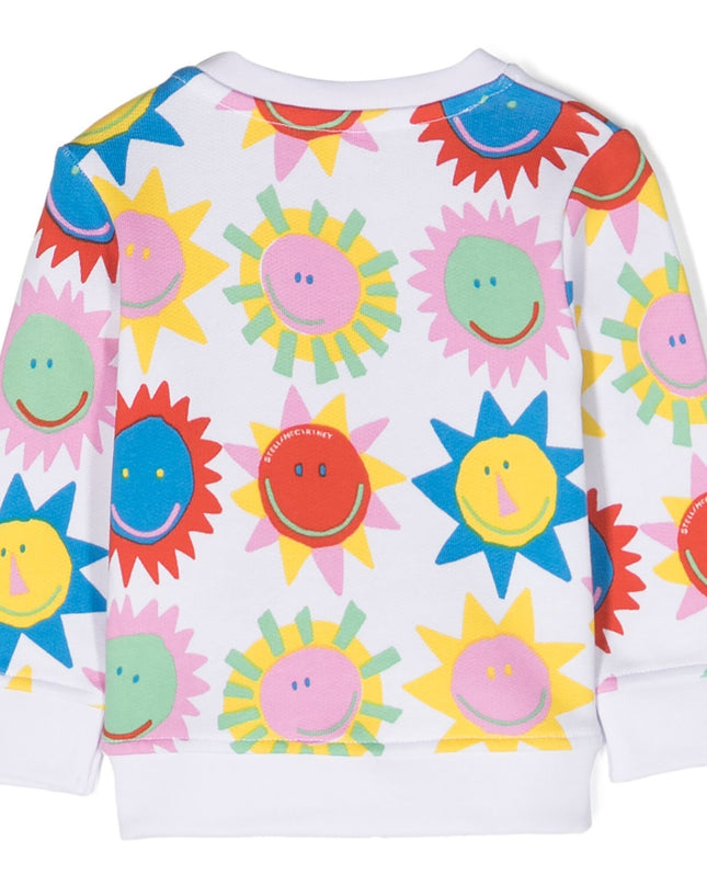 stella-White Graphic Sun Sweatshirt-tu4120-z1813-100mc