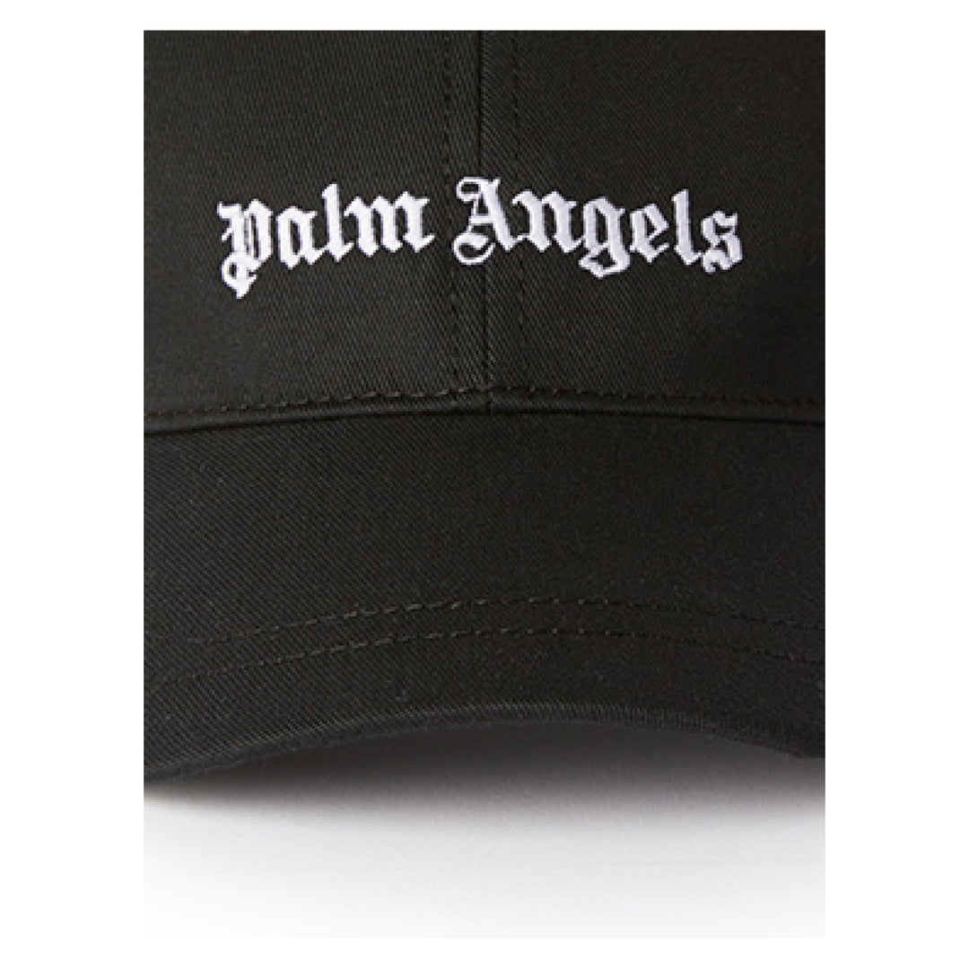 palm-angels-pglb001c99fab0011001-Black Logo Cap