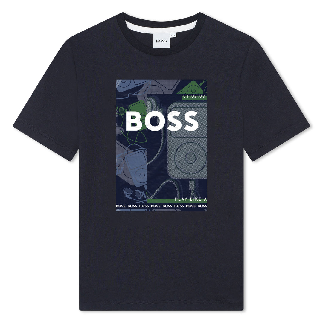 boss-j50724-849-kb-Navy Logo T-Shirt