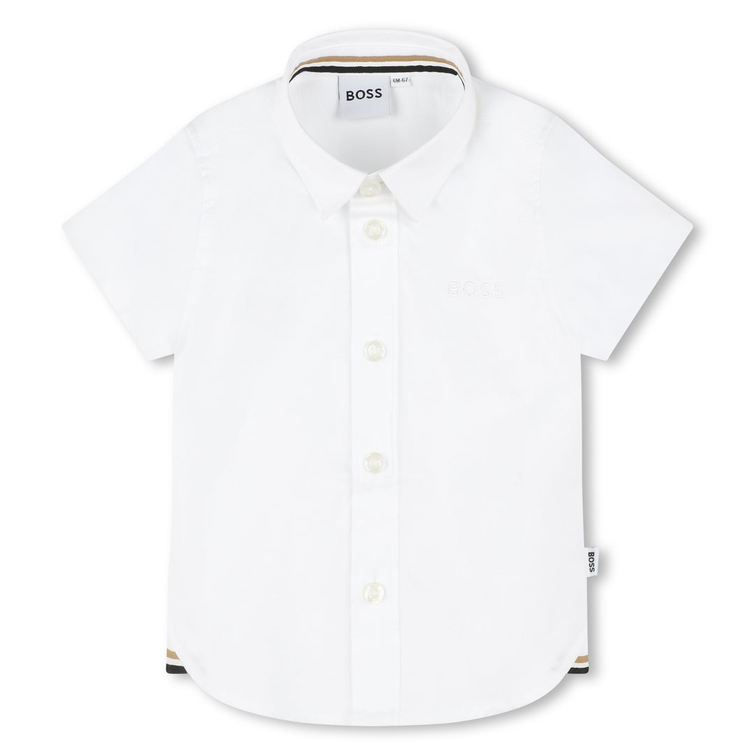 boss-j50587-10p-bb-White Short Sleeve Shirt