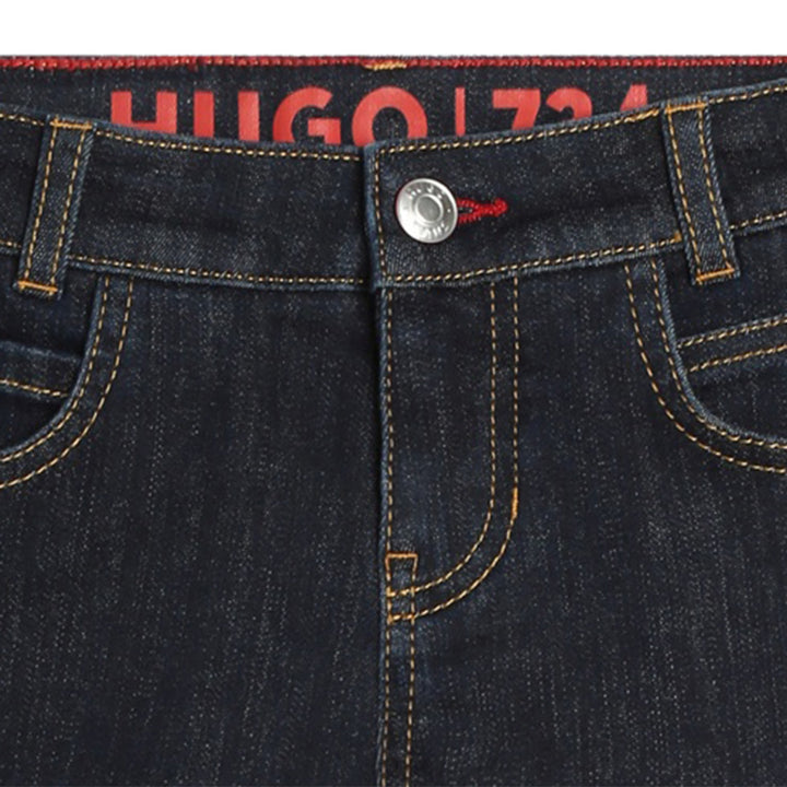 hugo-g00047-z09-kb-Black Denim Trousers