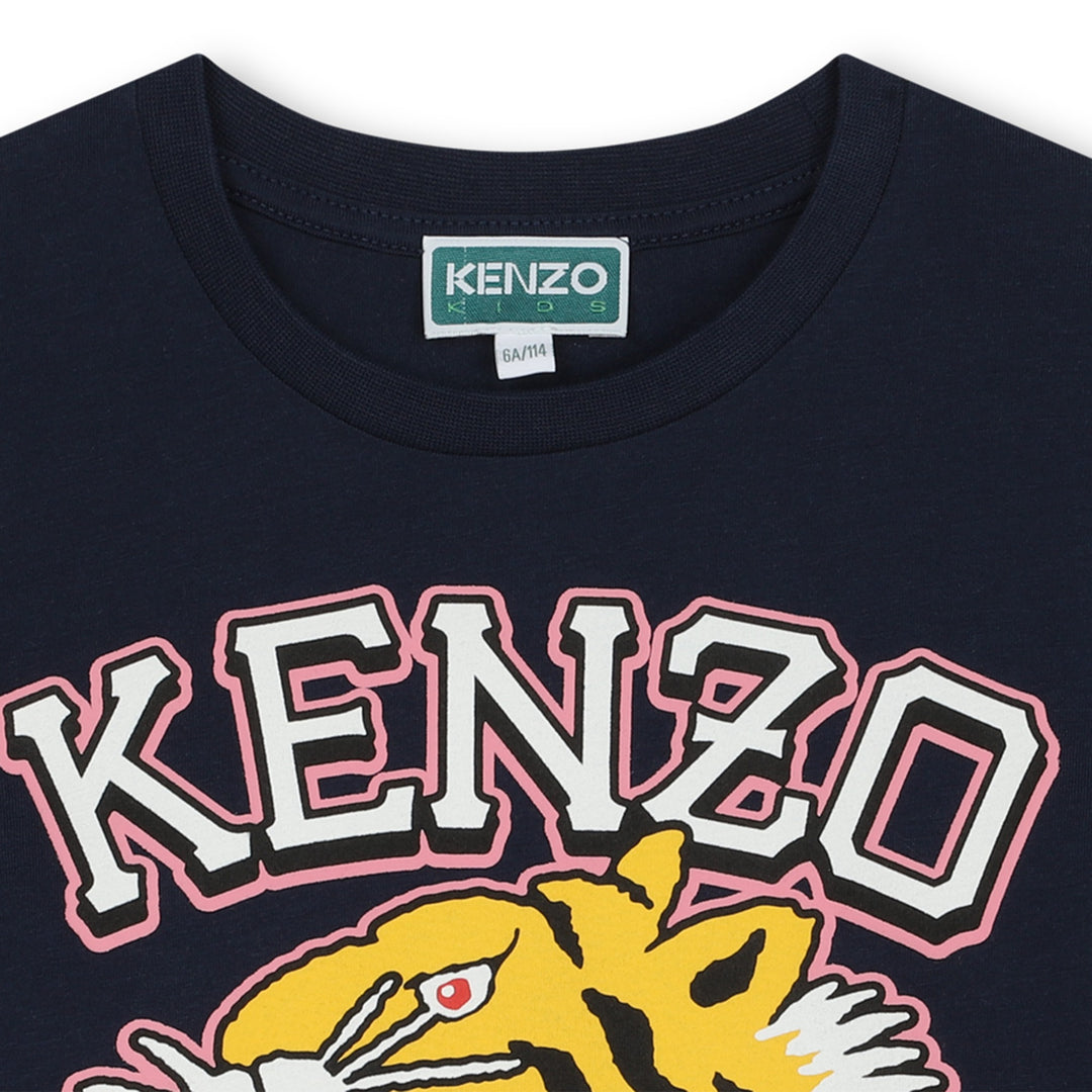 KENZO-K60264-84A-KG-NAVY-SHORT SLEEVES TEE-SHIRT