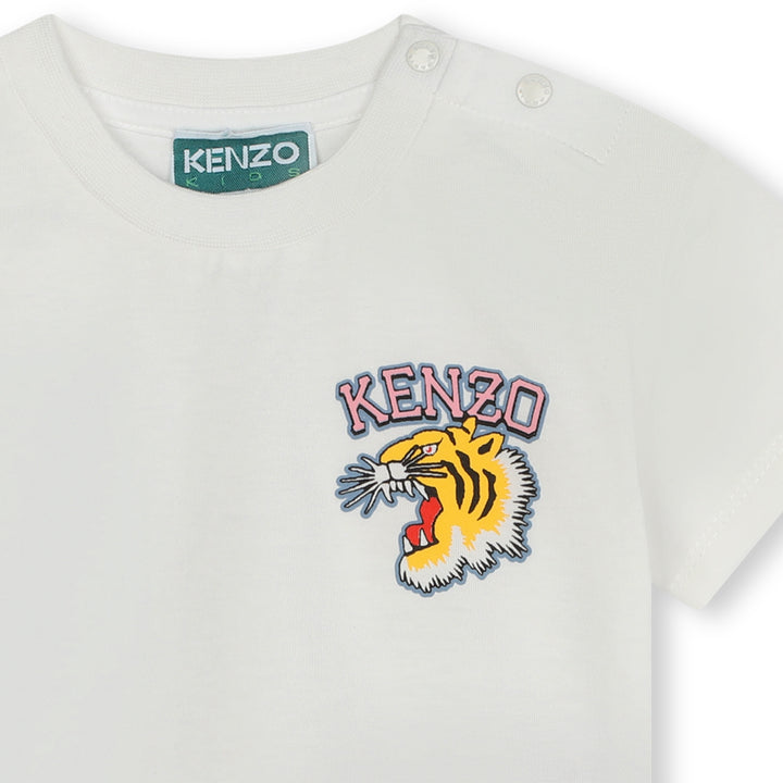 KENZO-K60100-12P-BG-IVORY-SHORT SLEEVES TEE-SHIRT