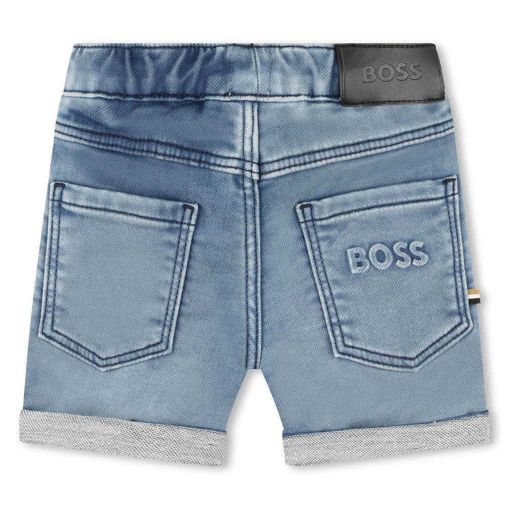 boss-j50584-z03-bb-Blue Denim Shorts