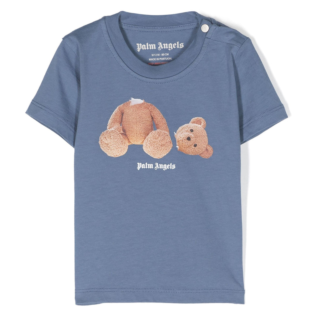 palm-angels-pbxb001s24jer0014560-Blue Bear Logo T-Shirt