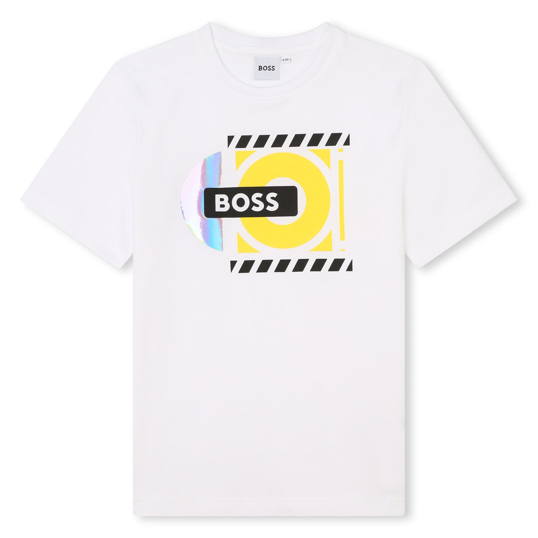 boss-j51005-10p-kb-White Logo T-Shirt 