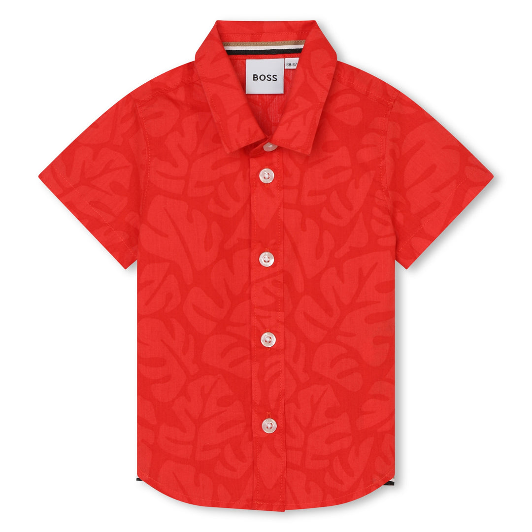 boss-j50588-997-bb-Red Short Sleeve Shirt