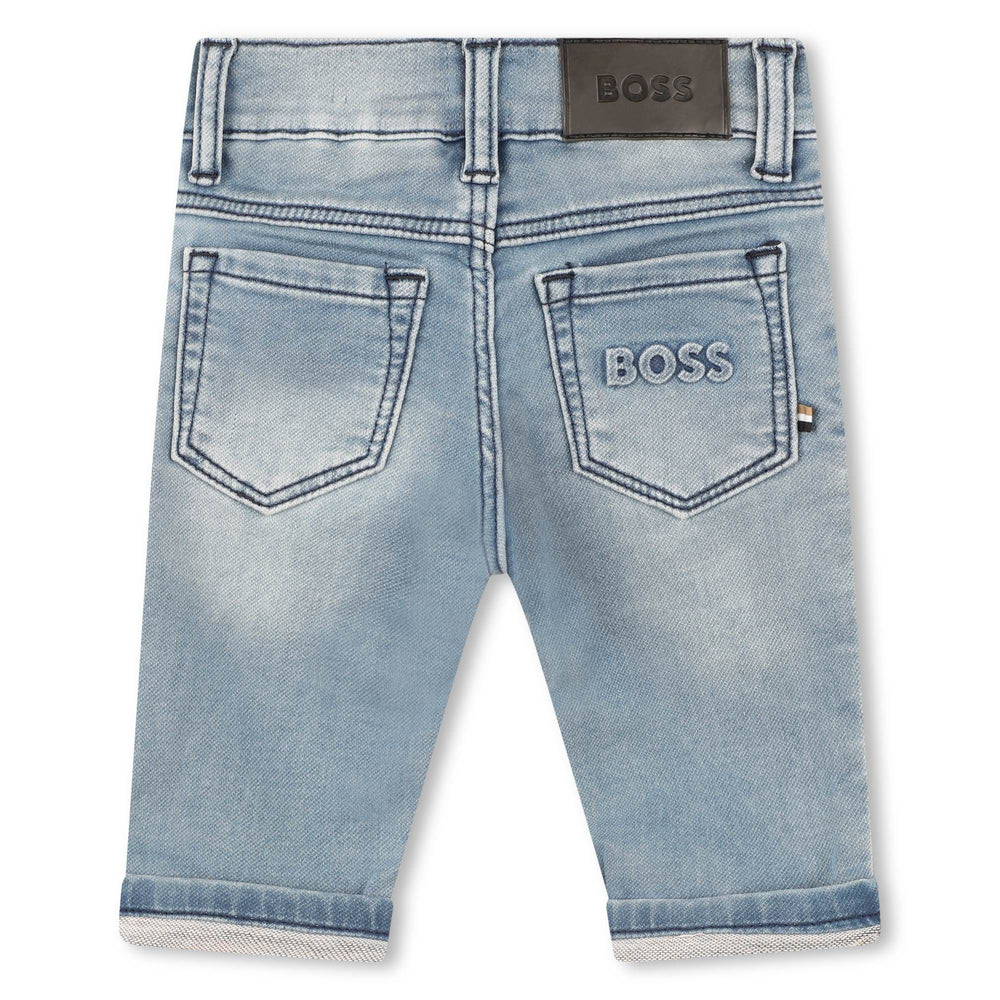 boss-j50585-z03-bb-Blue Denim Shorts