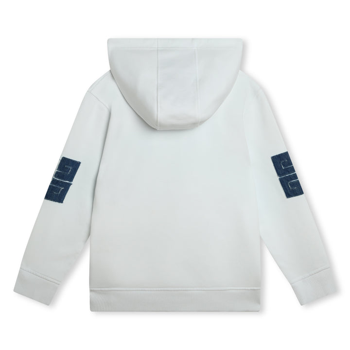 Givenchy-H30155-10P-KB-WHITE-HOODED SWEATSHIRT