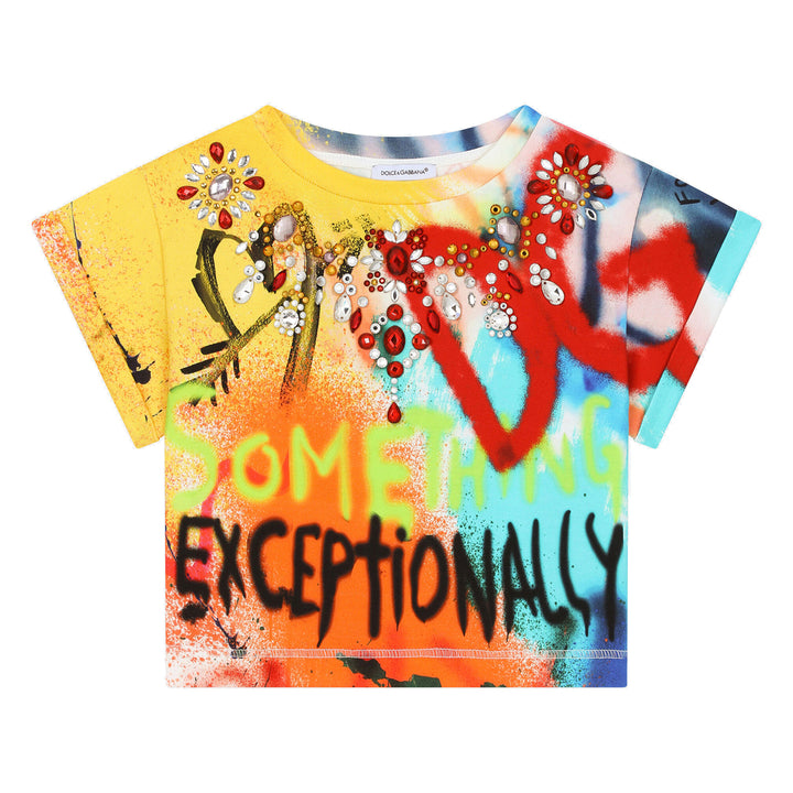 Multicolor Sprayed T-Shirt