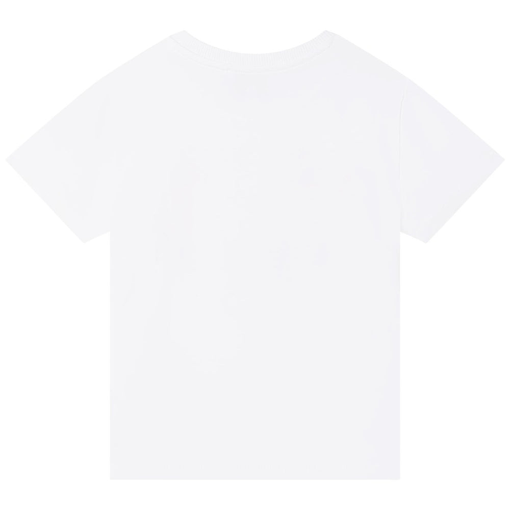 kenzo-k15619-10p-White Elephant Logo T-Shirt