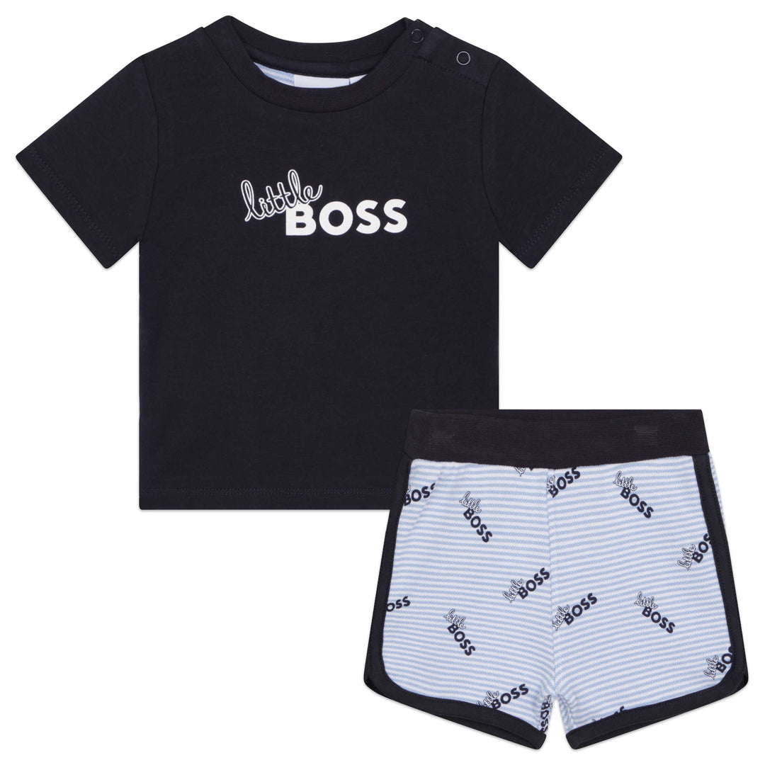 boss-j98415-849-nb-Blue T-Shirt & Shorts Set